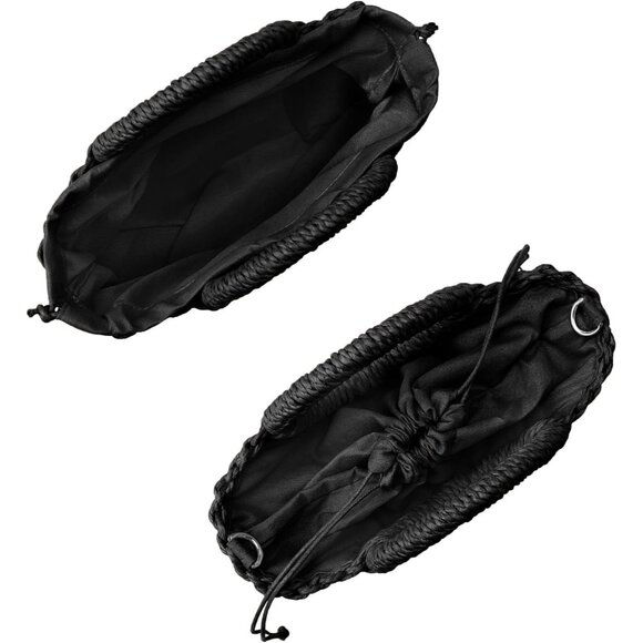 Woven Straw Beach Bag for Womem Top Handle BeigePre Crossbody and Shoulder Strap - Picture 5 of 6